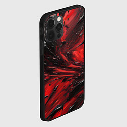 Чехол для iPhone 12 Pro Max Чёрная и красная субстанция, цвет: 3D-черный — фото 2