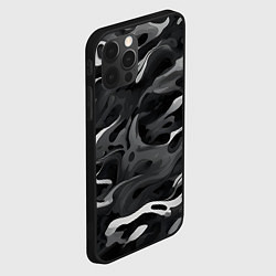 Чехол для iPhone 12 Pro Max Неукротимый графит, цвет: 3D-черный — фото 2