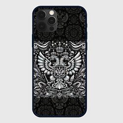 Чехол iPhone 12 Pro Max Белый герб России