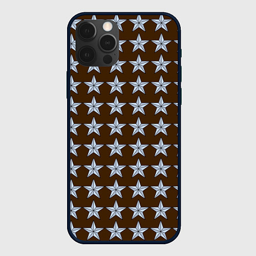 Чехол iPhone 12 Pro Max Звезды героям и защитникам / 3D-Черный – фото 1