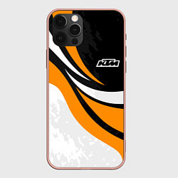 Чехол iPhone 12 Pro Max КТМ - оранжевые вставки