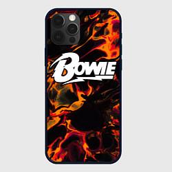 Чехол iPhone 12 Pro Max David Bowie red lava