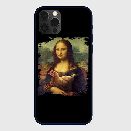 Чехол iPhone 12 Pro Max Mona Chicken Liza / 3D-Черный – фото 1