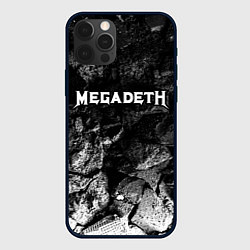 Чехол для iPhone 12 Pro Max Megadeth black graphite, цвет: 3D-черный