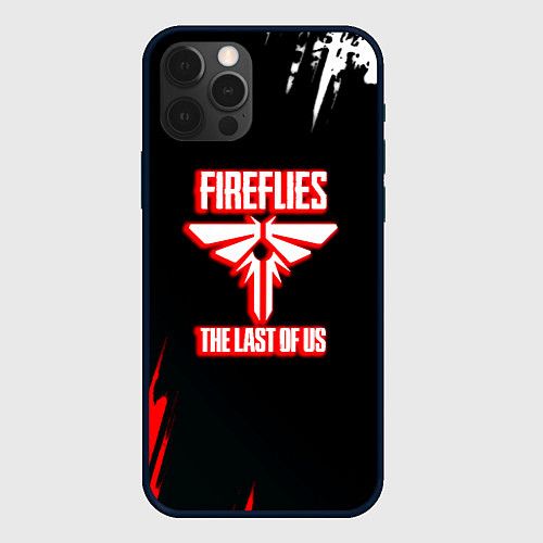 Чехол iPhone 12 Pro Max The Last of Us краски текстура / 3D-Черный – фото 1
