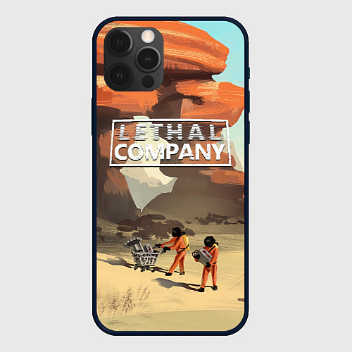 Чехол iPhone 12 Pro Max Lethal Company: Art / 3D-Черный – фото 1