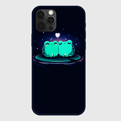 Чехол для iPhone 12 Pro Max Любовь жабок, цвет: 3D-черный