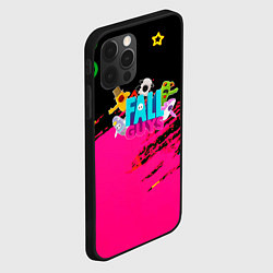 Чехол для iPhone 12 Pro Max Fall Guys kids color, цвет: 3D-черный — фото 2