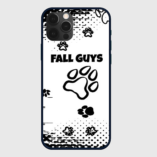 Чехол iPhone 12 Pro Max Fall Guys game / 3D-Черный – фото 1