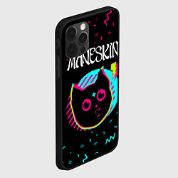 Чехол для iPhone 12 Pro Max Maneskin - rock star cat, цвет: 3D-черный — фото 2