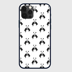 Чехол iPhone 12 Pro Max Panda love - pattern