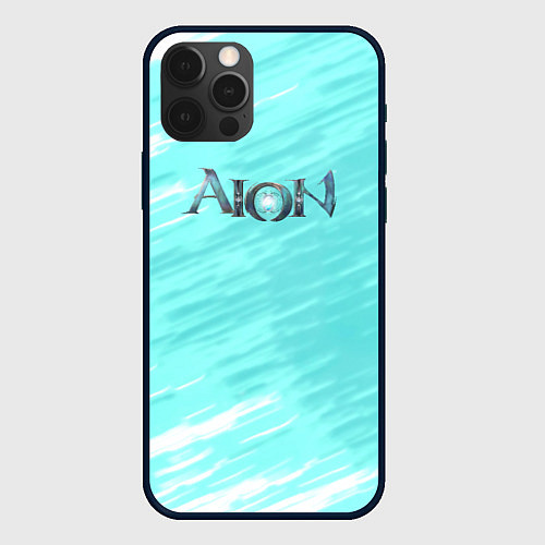 Чехол iPhone 12 Pro Max Aion текстура рпг / 3D-Черный – фото 1