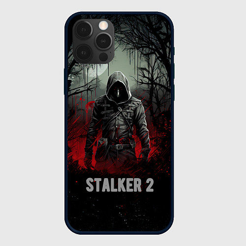 Чехол iPhone 12 Pro Max Stalker 2 dark mode / 3D-Черный – фото 1