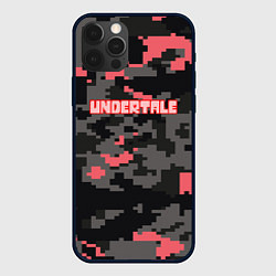 Чехол для iPhone 12 Pro Max Undertale текстура гейм, цвет: 3D-черный