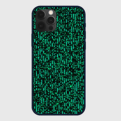 Чехол iPhone 12 Pro Max Абстрактный полосатый зелёный