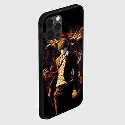 Чехол для iPhone 12 Pro Max Лайт Ягами - Death Note, цвет: 3D-черный — фото 2