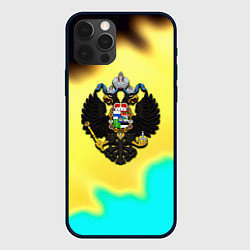 Чехол для iPhone 12 Pro Max Российская империя герб краски, цвет: 3D-черный