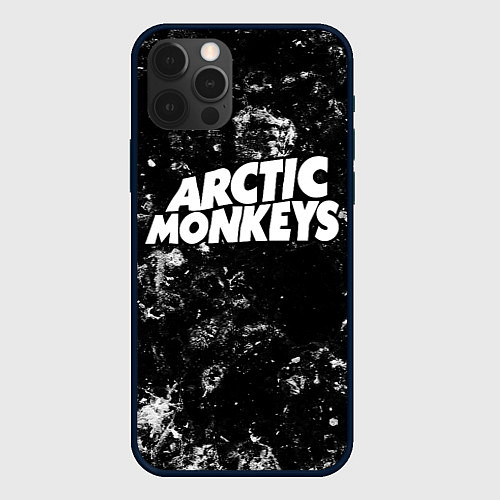 Чехол iPhone 12 Pro Max Arctic Monkeys black ice / 3D-Черный – фото 1