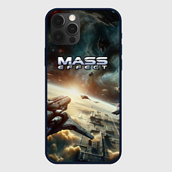 Чехол для iPhone 12 Pro Max Масс эффект - космос, цвет: 3D-черный