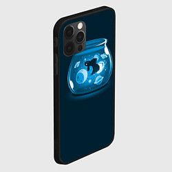 Чехол для iPhone 12 Pro Max Космический аквариум, цвет: 3D-черный — фото 2