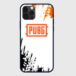 Чехол для iPhone 12 Pro Max PUBG краски гранж, цвет: 3D-черный