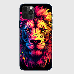 Чехол для iPhone 12 Pro Max Старый огненный лев, цвет: 3D-черный