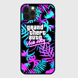 Чехол для iPhone 12 Pro Max GTA vice city steel, цвет: 3D-черный