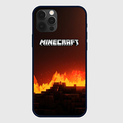 Чехол iPhone 12 Pro Max Minecraft огненная стена