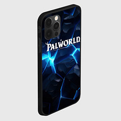 Чехол для iPhone 12 Pro Max Palworld logo blue ice, цвет: 3D-черный — фото 2