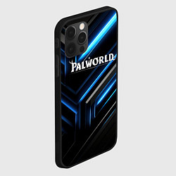 Чехол для iPhone 12 Pro Max Palworld logo black blue neon abstract, цвет: 3D-черный — фото 2