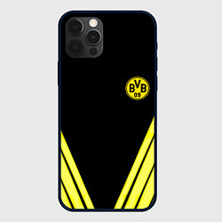 Чехол iPhone 12 Pro Max Borussia geometry yellow