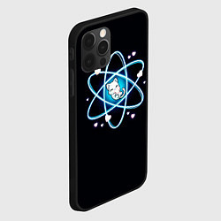 Чехол для iPhone 12 Pro Max Котик в атоме, цвет: 3D-черный — фото 2