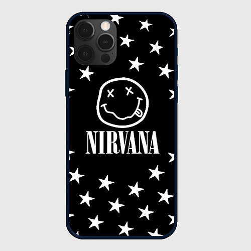 Чехол iPhone 12 Pro Max Nirvana stars steel / 3D-Черный – фото 1