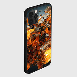 Чехол для iPhone 12 Pro Max Янтарный взрыв, цвет: 3D-черный — фото 2