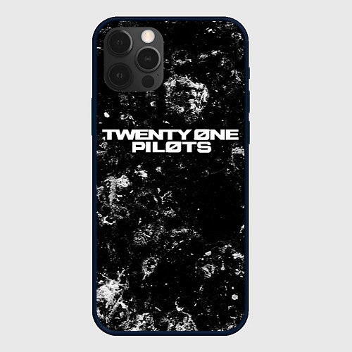 Чехол iPhone 12 Pro Max Twenty One Pilots black ice / 3D-Черный – фото 1