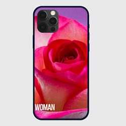 Чехол iPhone 12 Pro Max Розовая роза - woman