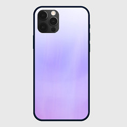 Чехол для iPhone 12 Pro Max Бело-сиреневый градиент, цвет: 3D-черный