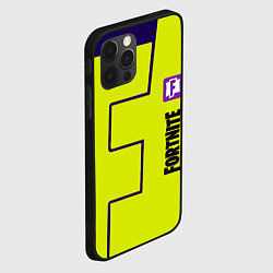 Чехол для iPhone 12 Pro Max Fortnite logo yellow game, цвет: 3D-черный — фото 2