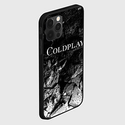 Чехол для iPhone 12 Pro Max Coldplay black graphite, цвет: 3D-черный — фото 2