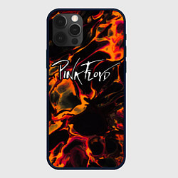 Чехол iPhone 12 Pro Max Pink Floyd red lava