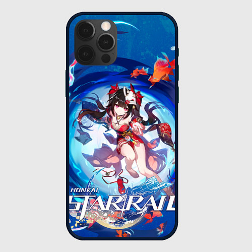 Чехол iPhone 12 Pro Max Искорка из Хонкая / 3D-Черный – фото 1