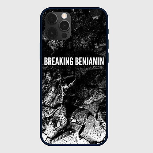 Чехол iPhone 12 Pro Max Breaking Benjamin black graphite / 3D-Черный – фото 1