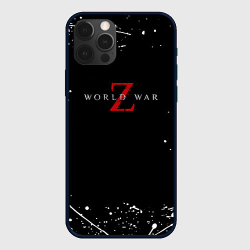 Чехол iPhone 12 Pro Max World war z краски / 3D-Черный – фото 1