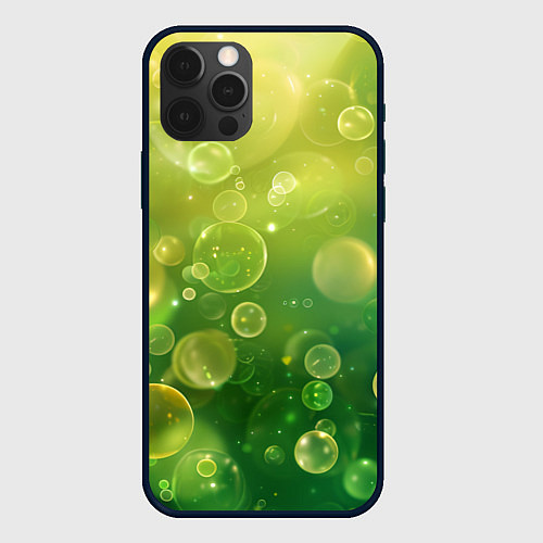 Чехол iPhone 12 Pro Max Летние пузыри / 3D-Черный – фото 1