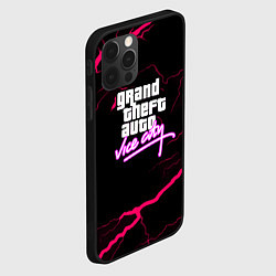 Чехол для iPhone 12 Pro Max GTA storm vice city, цвет: 3D-черный — фото 2