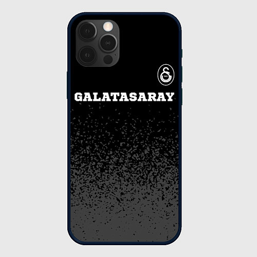 Чехол iPhone 12 Pro Max Galatasaray sport на темном фоне посередине / 3D-Черный – фото 1