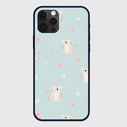 Чехол iPhone 12 Pro Max Коалы и цветы