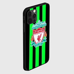 Чехол для iPhone 12 Pro Max Liverpool line green, цвет: 3D-черный — фото 2