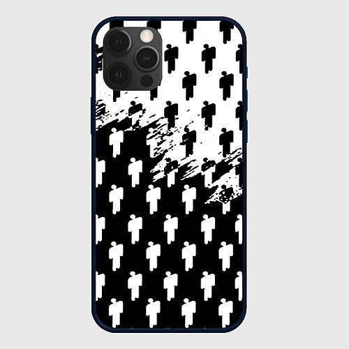 Чехол iPhone 12 Pro Max Billie Eilish pattern black / 3D-Черный – фото 1