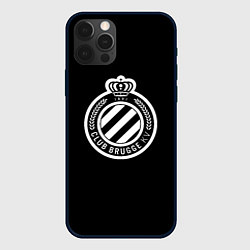 Чехол для iPhone 12 Pro Max Брюгге fc club белое лого, цвет: 3D-черный